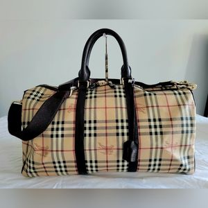 Burberry Haymarket Duffle Bag